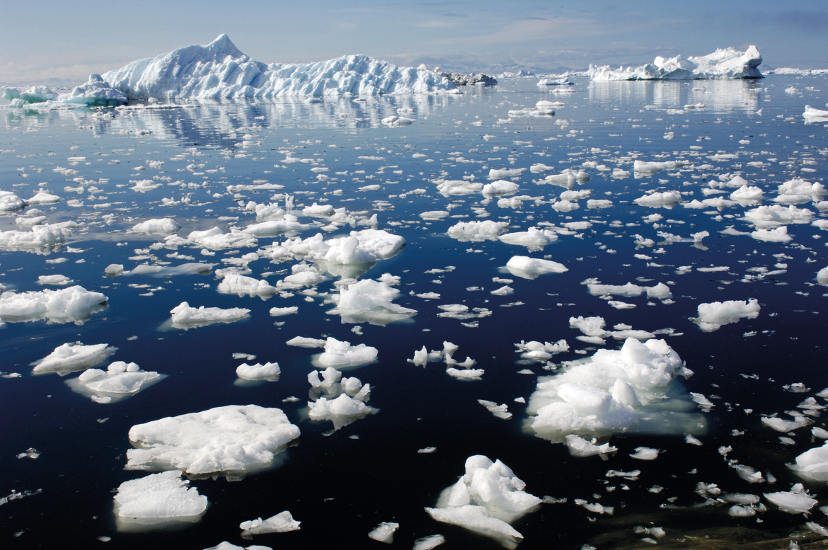 "Icebergs en la Bahía de Disko, en Groenlandia" © NurPhoto/GettyImages