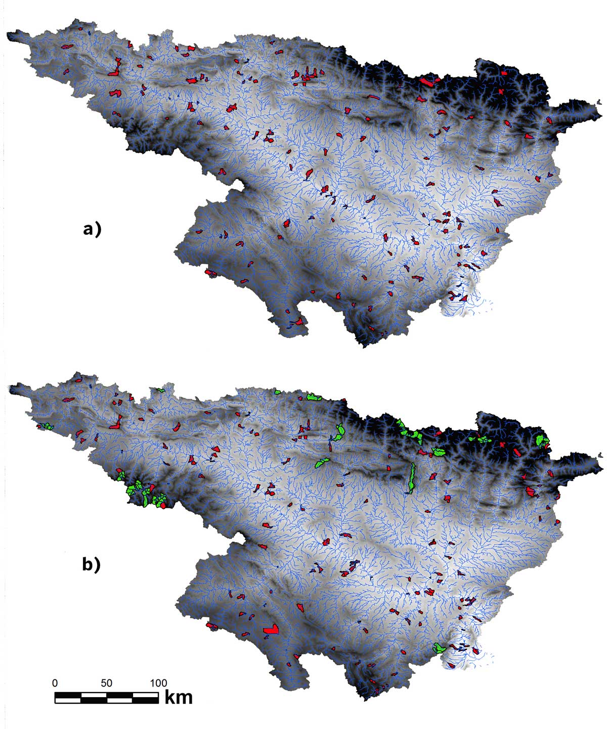 Dos mapas de la cuenca del Ebro